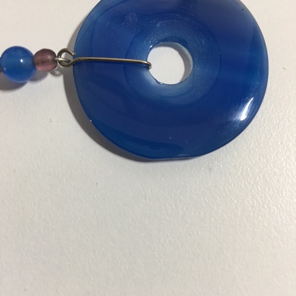 Zen Baby Blue and Purple Necklace - Picture 4 of 5